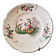 Antique ceramic or earthenware plate from the 19th century, Chinese style decoration
