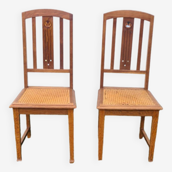 Paire de chaises art and kraft