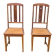 Pair of art and kraft chairs