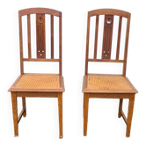 Paire de chaises art and kraft