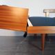 Daybed Teak Sofa and Blue Fabric Design Ingmar Relling, Norwegian 1960