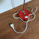 Eyeball red foot lamp years 70