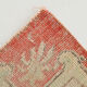Tapis vintage oriental rouge pêche 6x9, 184x286cm