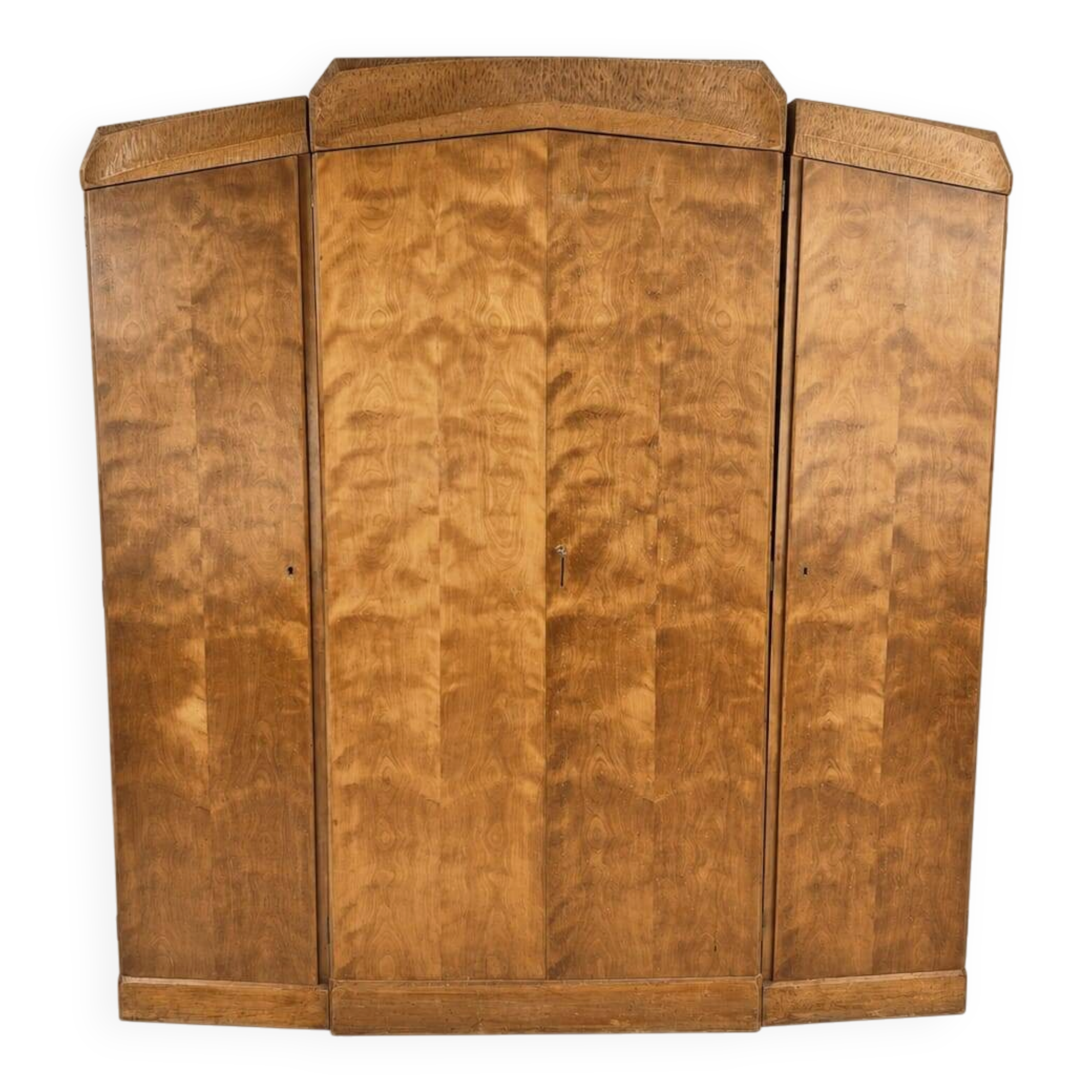 Anthroposophical handmade wardrobe, Netherlands, 1940s