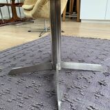 Coffee table bistro in walnut and steel foot