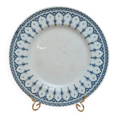 Ironstone plate Gien Ispahan model, ancient oriental decoration.