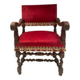 Louis XIII style armchair