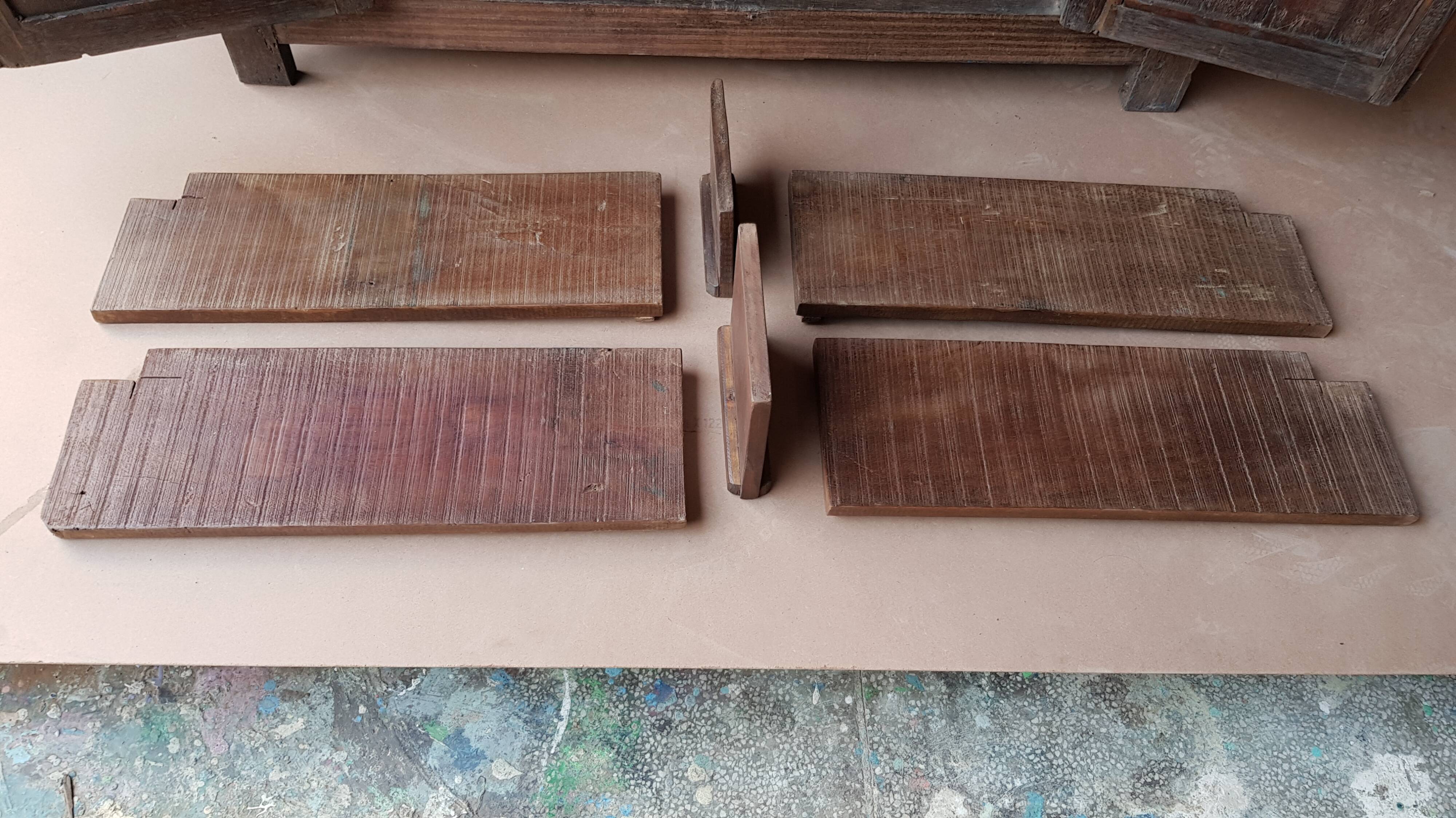 Ancient tribal buffet in Burmese teak