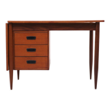 Danish teak drop leaf writing desk by arne vodder, 1960s