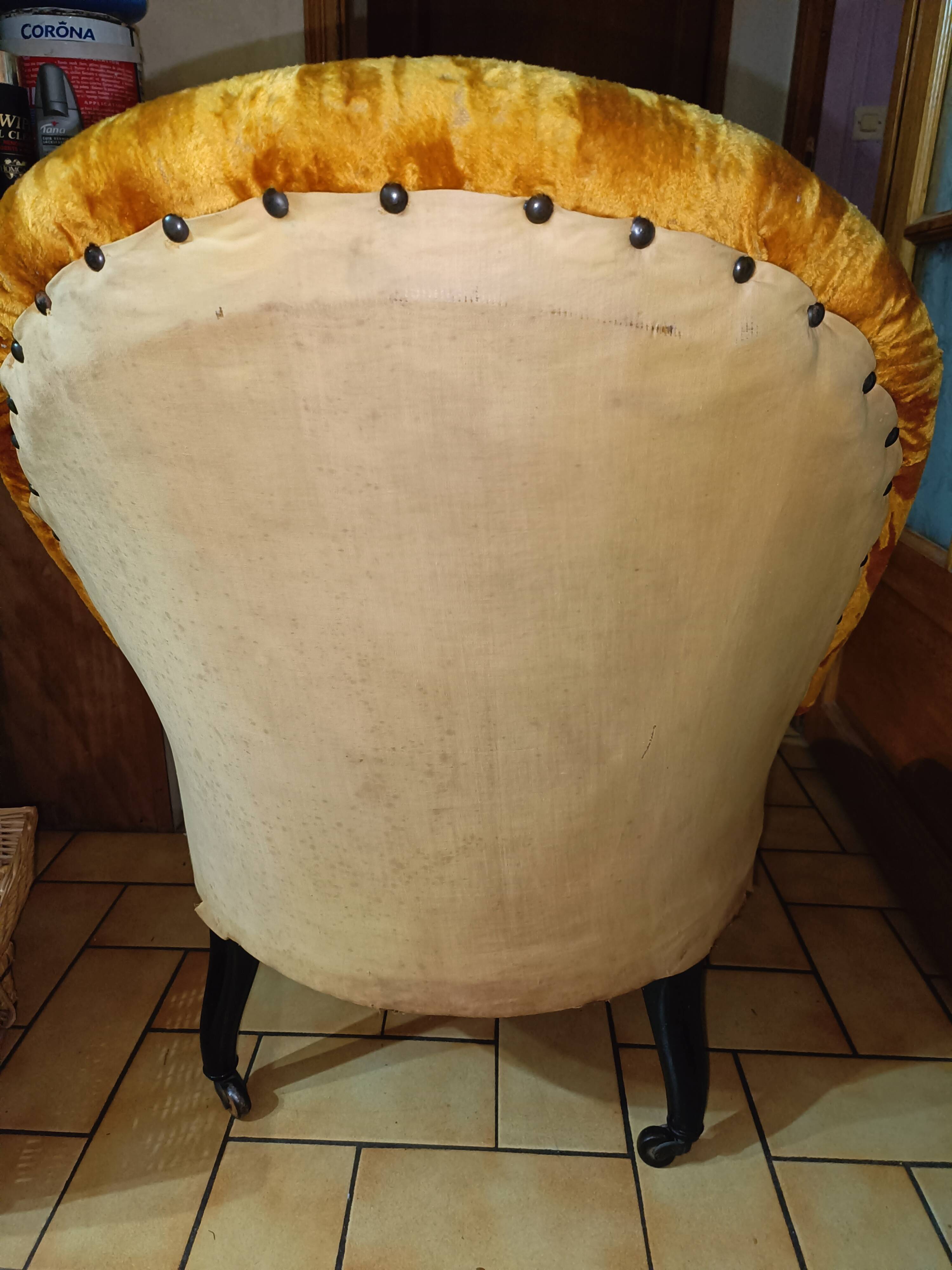 Fauteuil crapaud, années 60