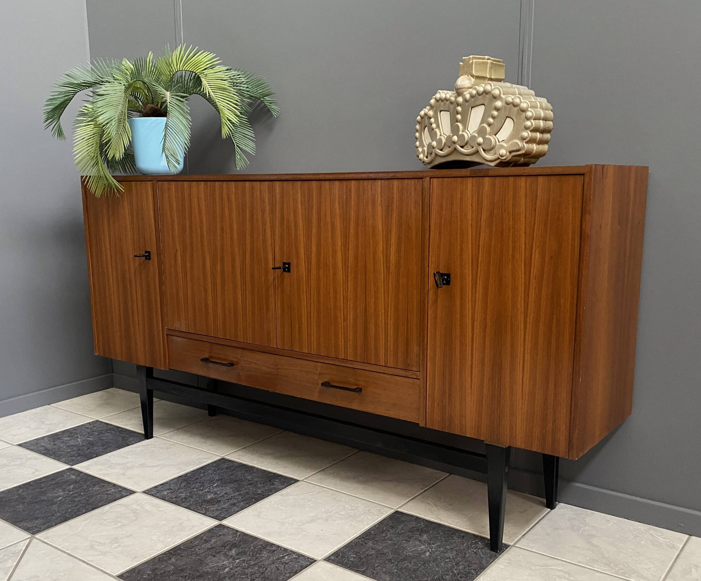 wood sideboard 1970s