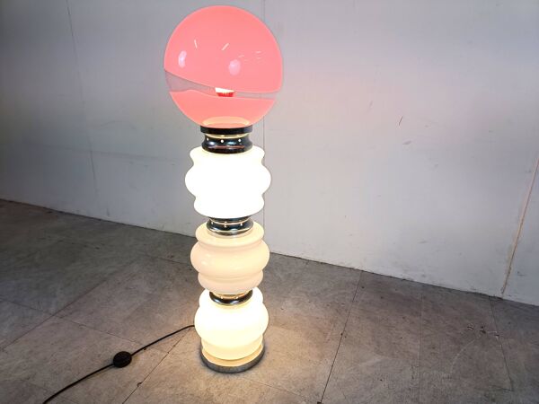 Lampe de sol vintage par Mazzega, années 1960