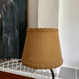 Ceramic lamp and vintage brass