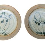 Pyrite stoneware plates
