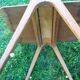 Vintage coffee table compass foot