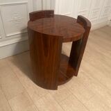 Mahogany art deco pedestal table / bar