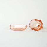 Glass butter dish, art deco, 1930s, production: Italy
