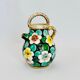 Watering can vase floral decoration hand painted