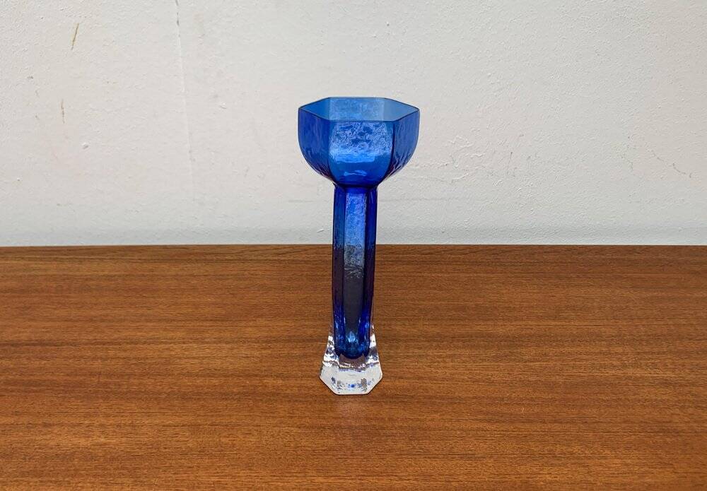 Vintage Glass Art Vase by Renate Stock for Sea Glasbruk, Sweden, 1970s