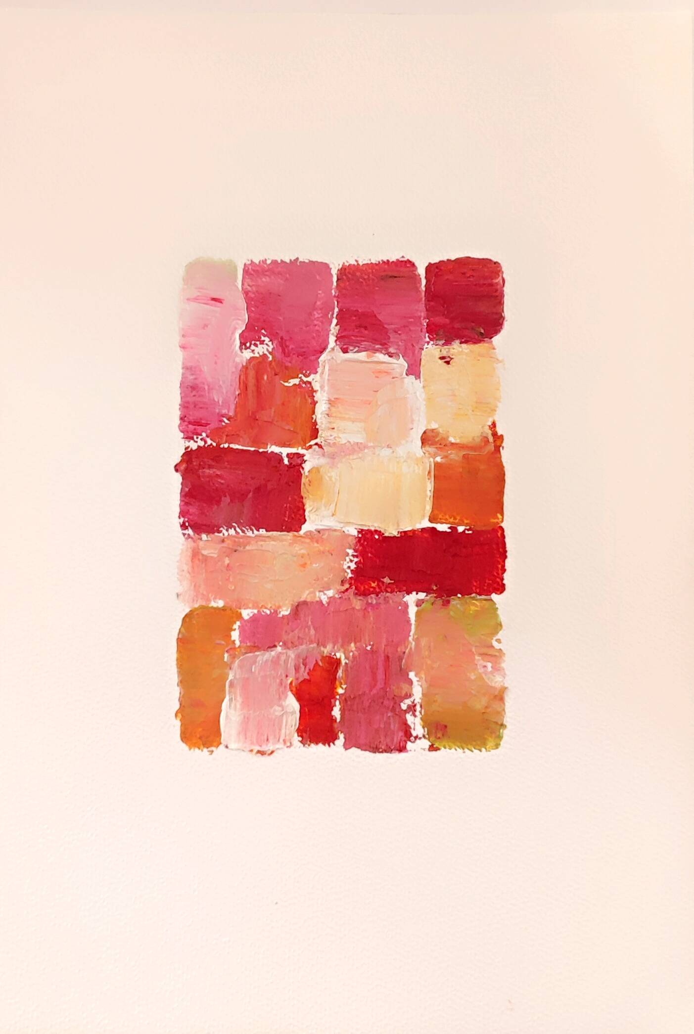 Peinture abstraite au couteau