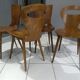 Suite de 4 chaises de Bistrot Baumann Dove Fourmi 1960