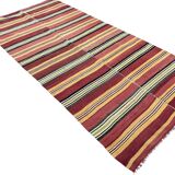 Neutral Oushak Floor Kilim Rug