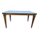 Louis XVI style coffee table in Carrara marble with toupie legs