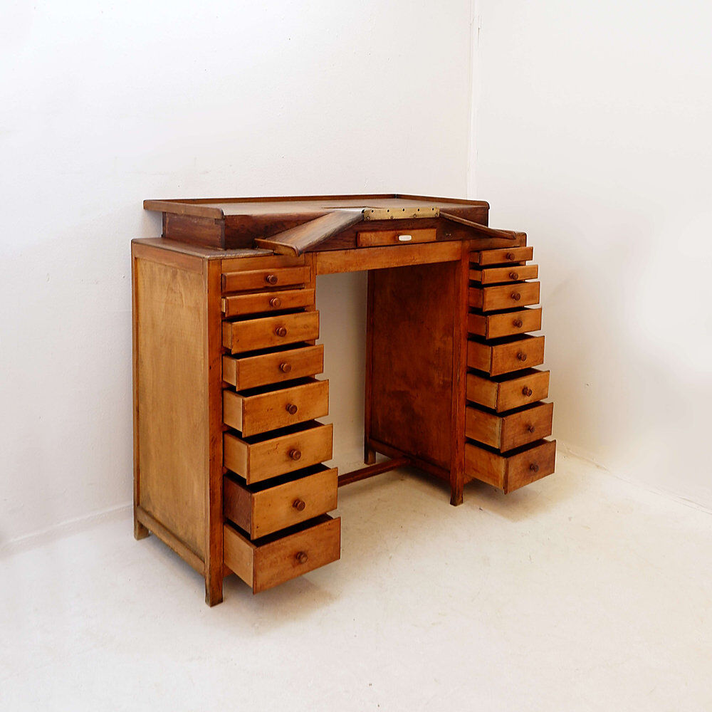 Auxilia watchmaker's workbench with illuminated glass top - early 20th century