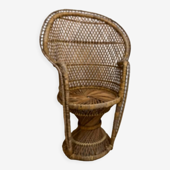 Vintage wicker children's Emmanuel chair