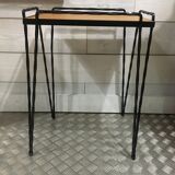 Wrought iron side table