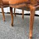 Pair of Louis XV style armchairs in ochre velvet