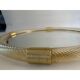 Round Torciglione Gold Murano Glass Wall Mirror by Simoeng for Simoeng