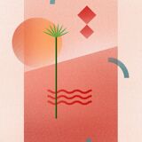 Poster Dune Orange