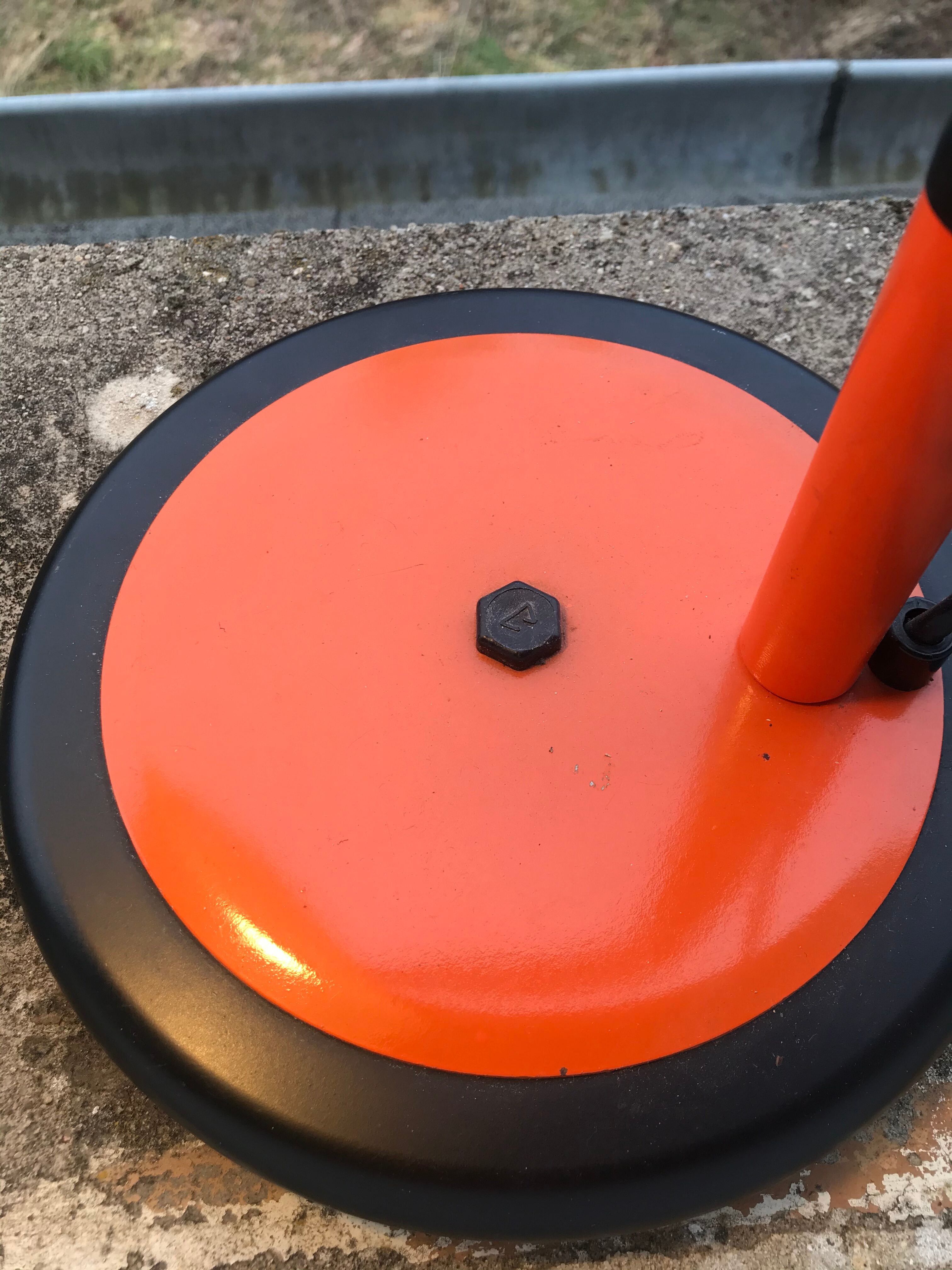 Vintage office lamp orange 70s