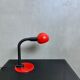 Desk lamp, vintage table lamp red, ball lamp