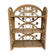 Vintage rattan floor peacock