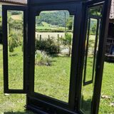 Dressmaker's cabinet with beveled triptych mirrors. (Mirror cabinet)