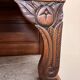 2-body art deco buffet in solid wood circa 1940