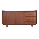 Mid-Century German Walnut Sideboard from Möbelhaus Alfred Hübner, 1960s.