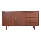 Mid-Century German Walnut Sideboard from Möbelhaus Alfred Hübner, 1960s.