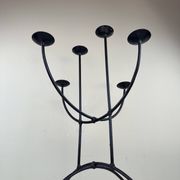 Sculptural chandelier in wrought iron