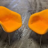 Pair of DAX Eames armchairs for Herman Miller