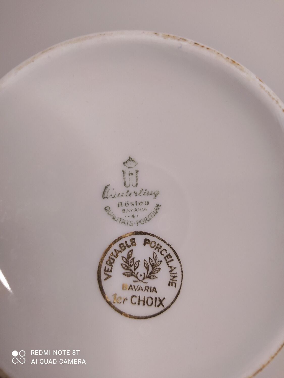 Tea or coffee set made of Bavarian porcelain