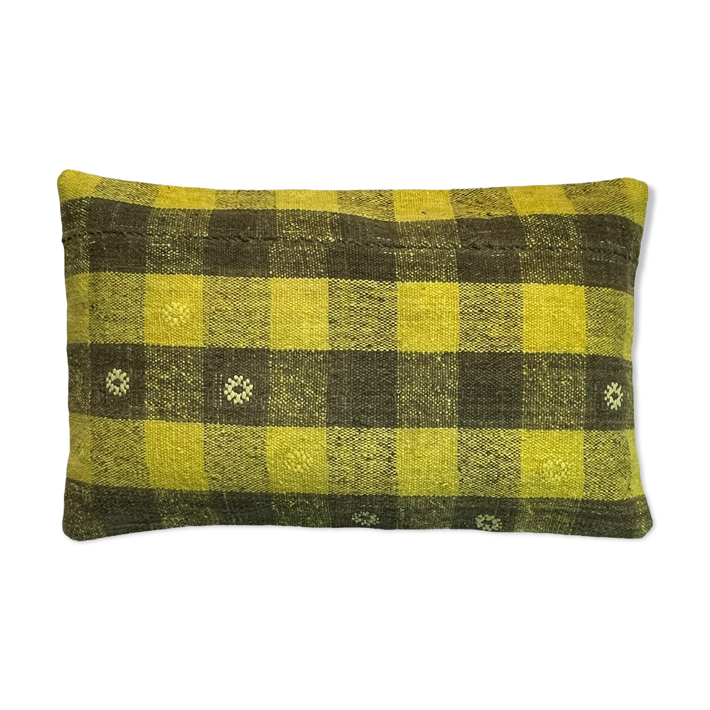 Vintage turkish kilim cushion cover, 30 x 50 cm