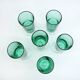 6 vintage mint green champagne flutes - Luminarc Arcoroc France