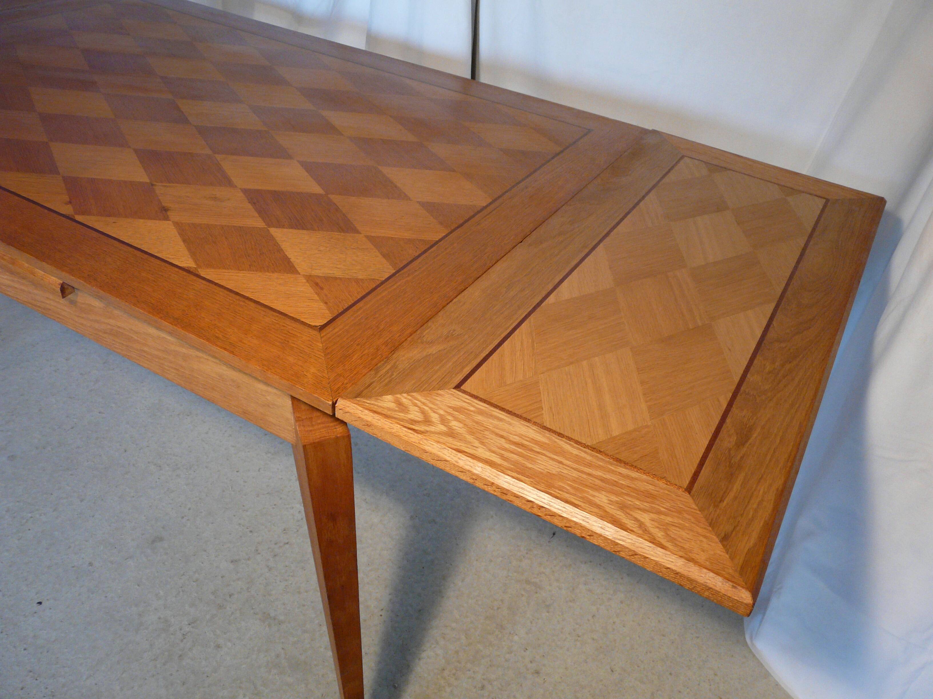 Vintage extendable rectangular table 50s