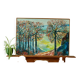 Huile sur toile suédoise originale vintage – « Arbres d'automne »