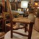 Chaise Tripode Brutaliste " Wabi-Sabi " Art Populaire 1900-1950