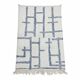 Tapis Marocain graphique bleu