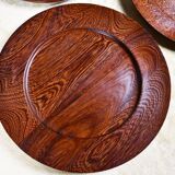 Solid Wengé cover plates by Hans Gustav Ehrenreich, Denmark. 1960s